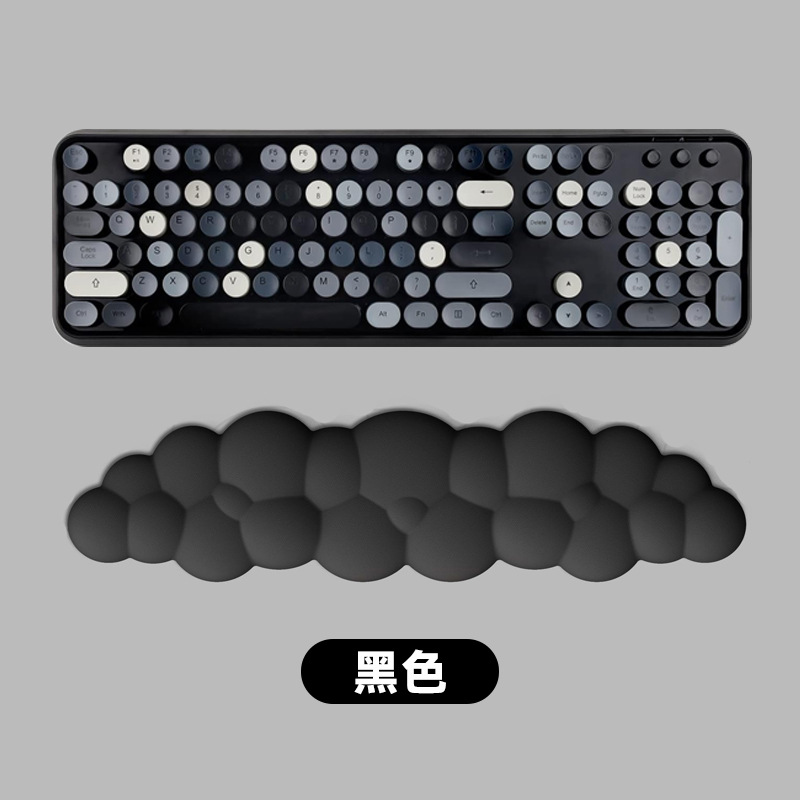 Nuevo producto transfronterizo, teclado de nube, reposamanos, reposamanos, cuero, escritorio antideslizante, soporte de muñeca para mecanografía de oficina, reposamanos para teclado