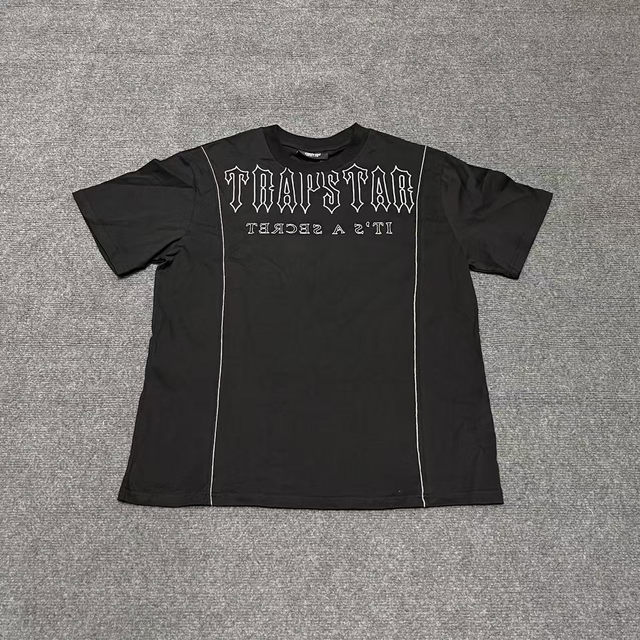 Marca de moda Alcatraz tira reflectante letra impresa camiseta de mangas cortas para hombres y mujeres callejera pantalones cortos casuales set Old Money Style