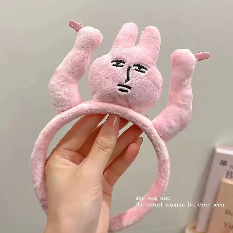 Funny rabbit, headband, hair tufts