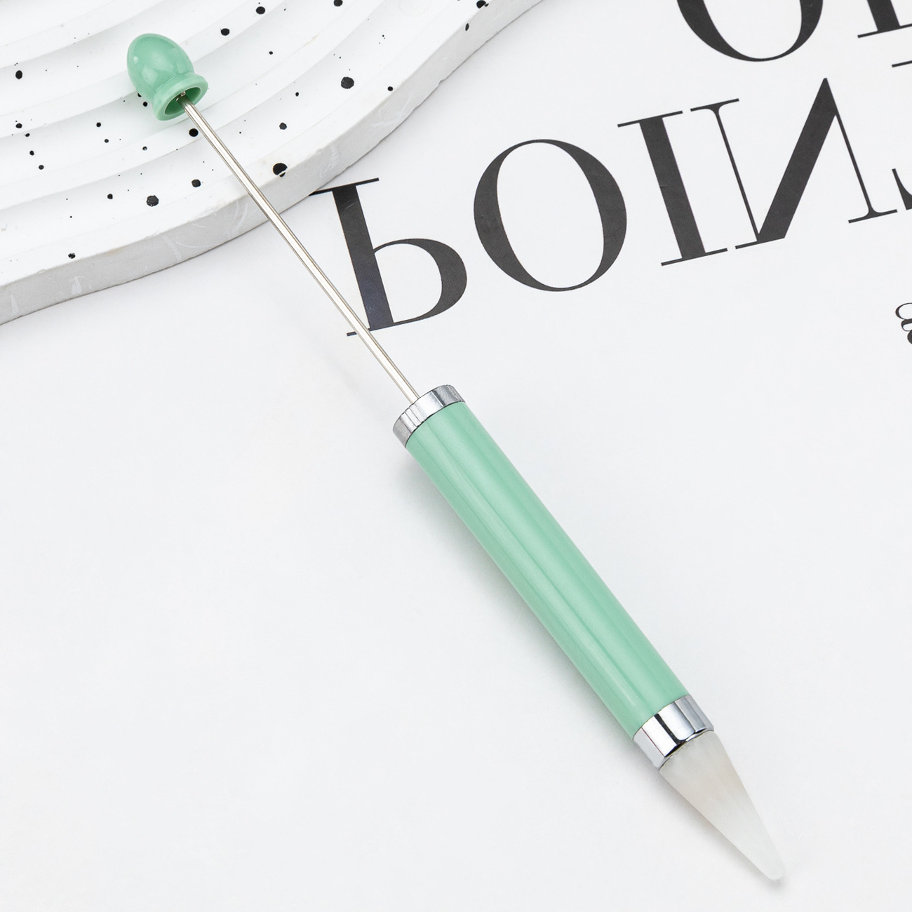 Nuevo DIY nail point taladro bolígrafo de cuentas de succión de taladro de flores de taladro de herramientas de uñas de doble propósito con cera de taladro de punto