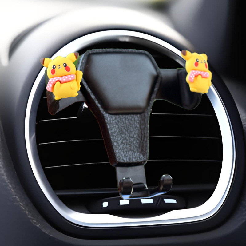 Dibujos animados Pikachu gancho para coche gancho para coche gancho para asiento multifuncional asiento lindo de dibujos animados para niñas