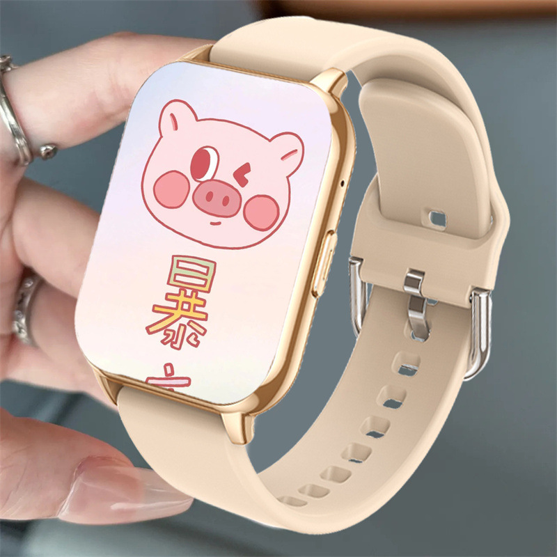 Smart Watch Women's Color Screen Blood Pressure Bracelet Heart Rate Women's Sports Pedometer Watch Sleep Monitoring Multi-Function
