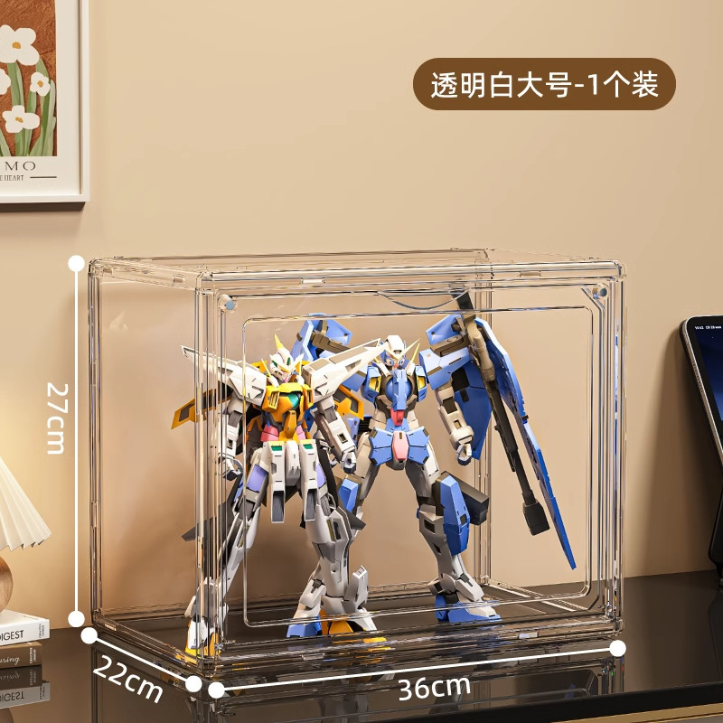 ブラインドボックス収納ボックス大容量階段式アクリル泡マット展示ボックス防塵手作り積み木展示棚|undefined