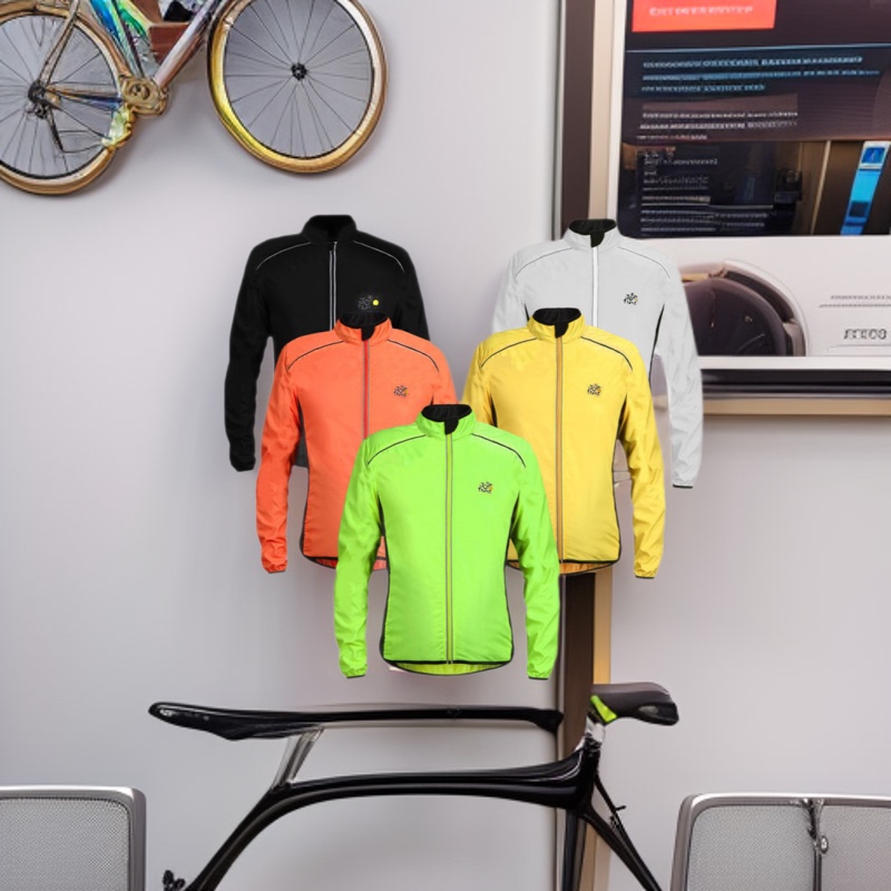 Processed Cycling Windbreaker, Windproof, Rainproof, Sunproof, Lightweight, Ultra-Soft Fabric, Windproof Jacket, Waterproof Jacket