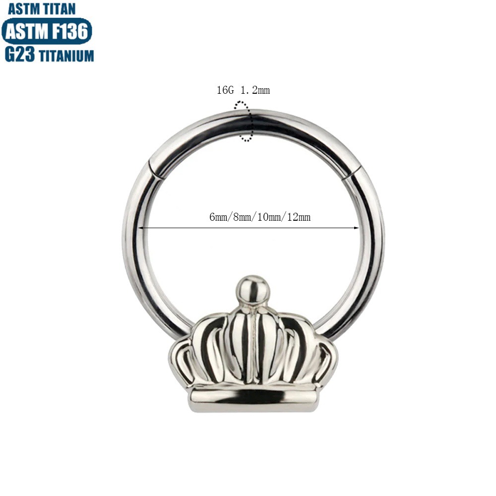 Silver pointed spike labret stud material detail