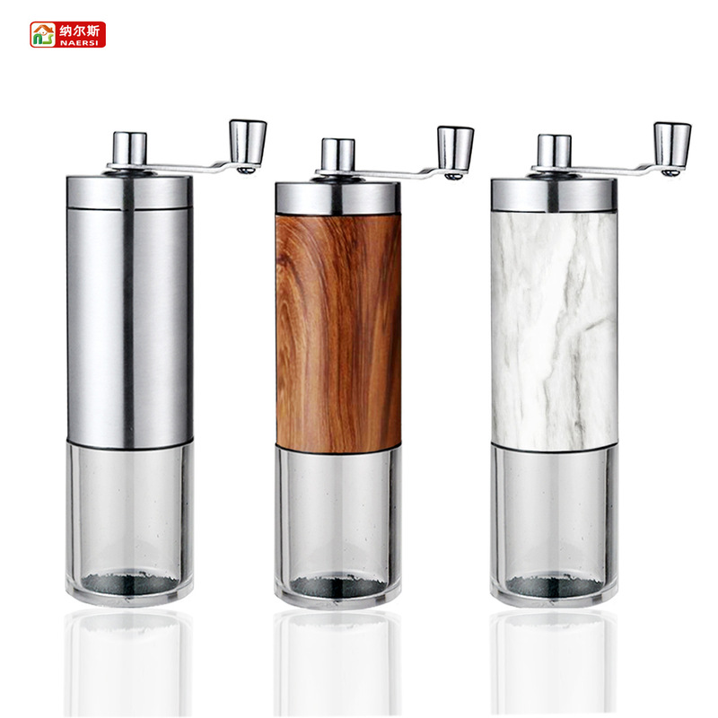 Hand coffee machine 304 stainless steel household manual coffee bean machine coffee mill new handmade coffee grinder