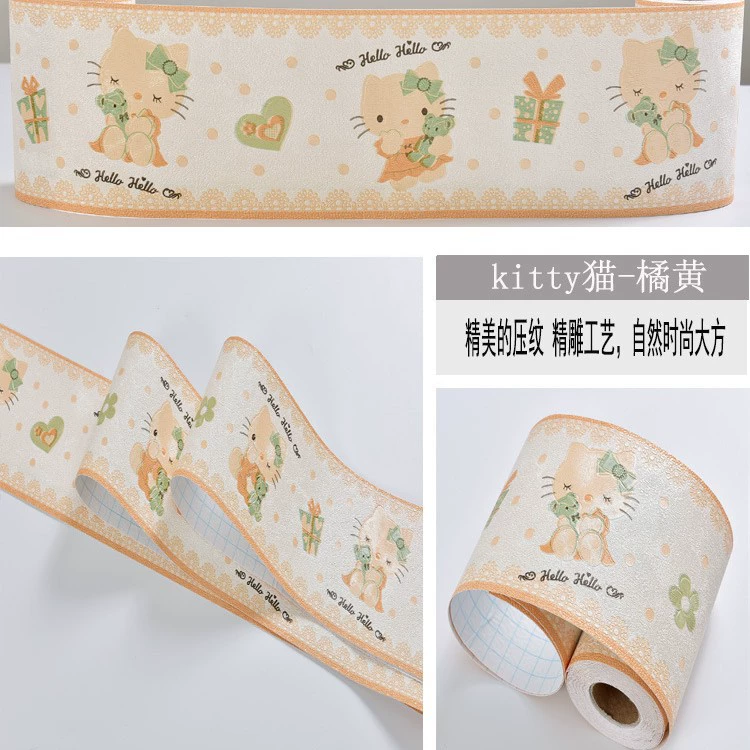 PVC Self-Adhesive Wall Sticker Roll, Waterproof, 10.6 cm × 5 m, Decorative Patterns