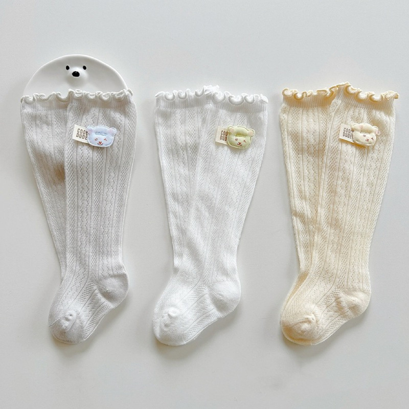 9548 Mesh Over-The-Knee Socks Cartoon Anti-Mosquito Socks for Boys and Girls Fetal Socks for Small Month Old 0-3 Years Old Wholesale Dropshipping