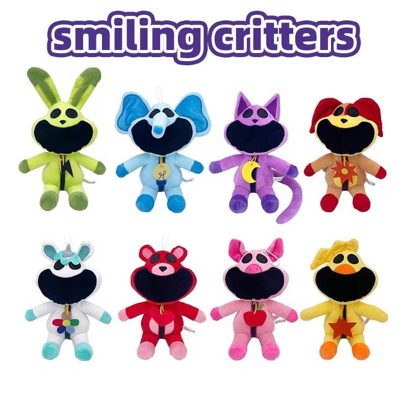 跨境新品smiling critters恐怖微笑动物玩偶系波比3毛绒公仔厂家