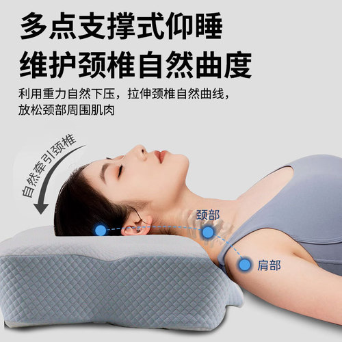 Cross-border new product sleep pillow, cervical spine, neck support pillow, special memory foam pillow for sleeping, factory wholesale