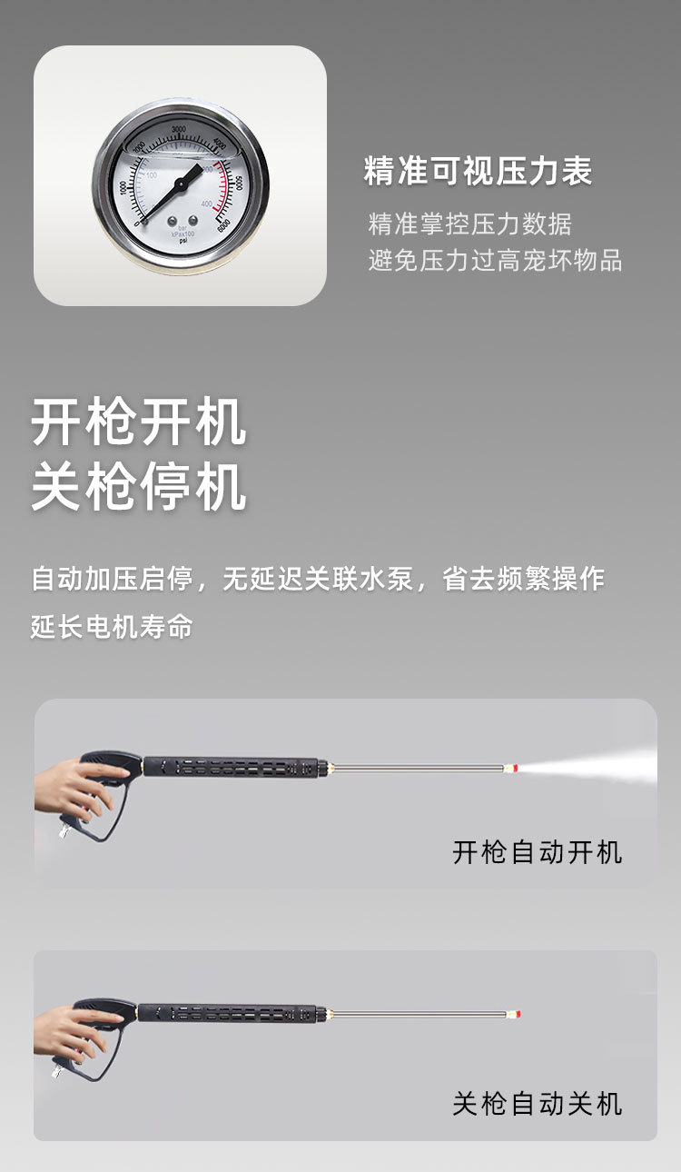 Gasoline Diesel High-Pressure Car Washing Machine High-Power Cleaning Machine Commercial Industrial Grade Fully Automatic Commercial Car Washing and Floor Washing Machine