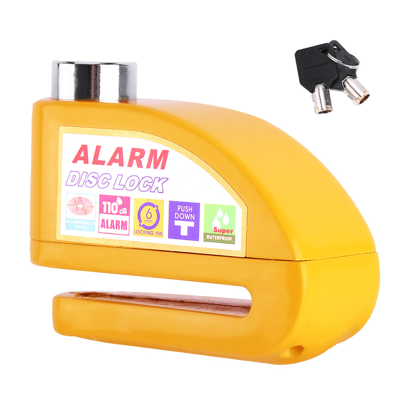 Bicicleta de freno de disco de bloqueo de alarma cerradura del coche eléctrico de disco de freno de la motocicleta bloqueo antirrobo equipo Jiuyue image 11