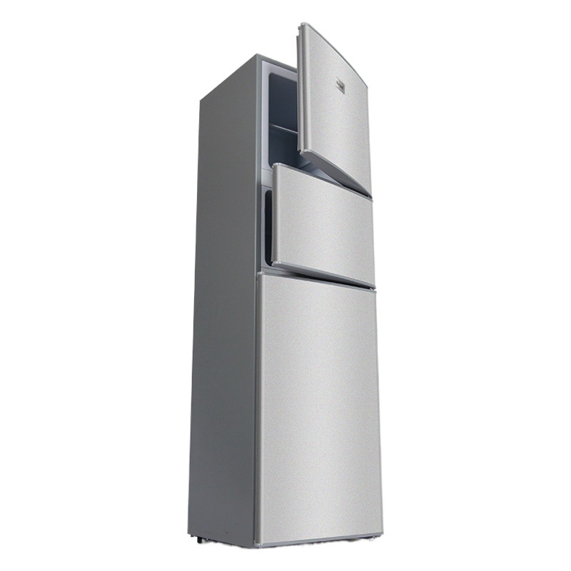 78-136 L mini refrigerador hogar pequeño alquiler dormitorio refrigerado de tres puertas Mini refrigerador