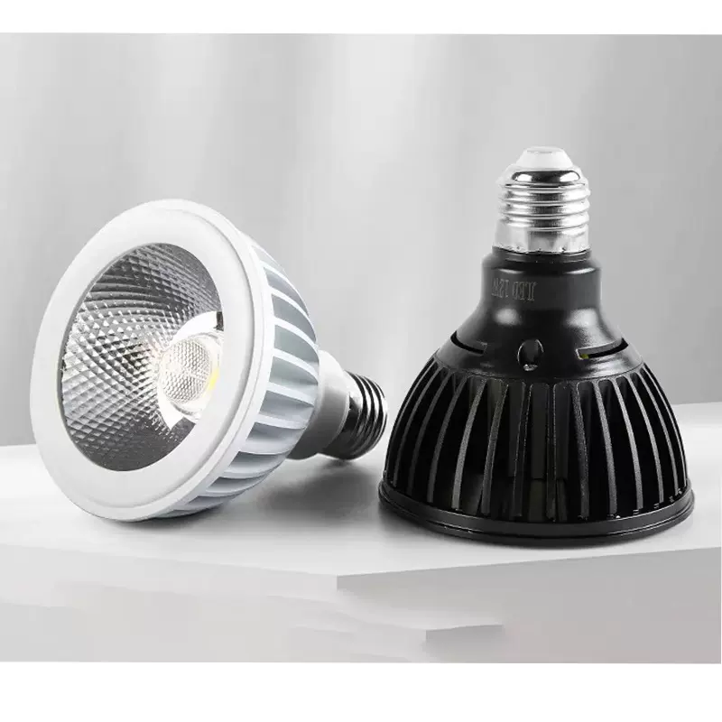 Par20聚光Led餐厅射灯 PAR30PAR38灯泡12W18W超亮E27外壳套件