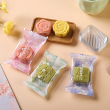 绿豆糕包装袋饼干糕点零食独立封口打包袋烘焙塑料包装袋子批发