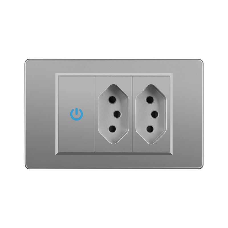 Interruptor Táctil Inteligente WiFi con Tomacorriente 10A 16A 110-240V de PC Ignífuga image 5