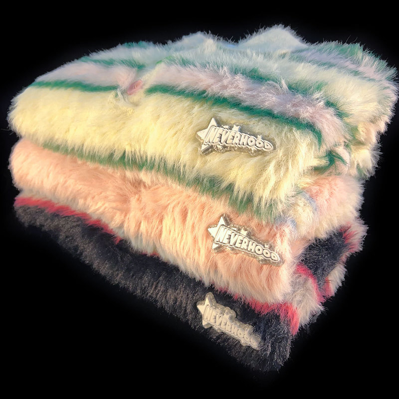 Japanese Style Retro Polo Collar Stripesd Mink Velvet Sweater Men's Loose Ins Lazy Style Seahorse Hair Knitted Jacket Winter