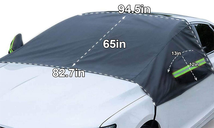 Car snow cover for front windshield, enlarged Oxford cloth car cover, winter car accessories wholesale