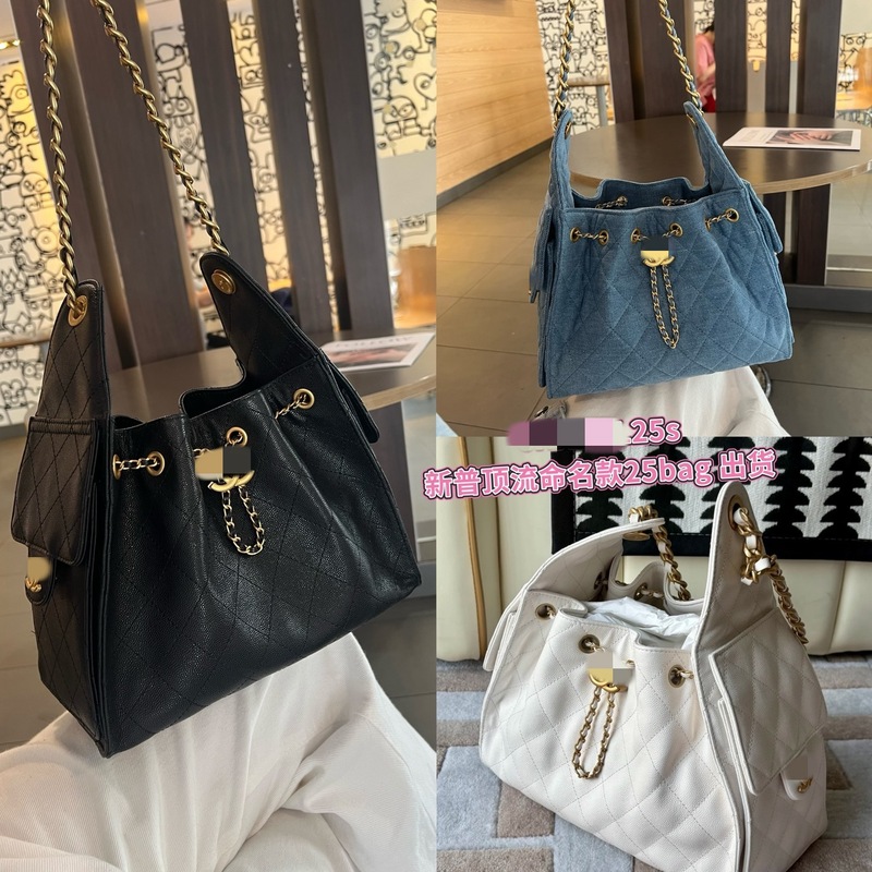Xiaoxiangfeng チェーンバッグ 25 バッグバケットバッグ女性通勤インスタイルニッチデザイン菱形シングルショルダークロスボディバッグ|undefined