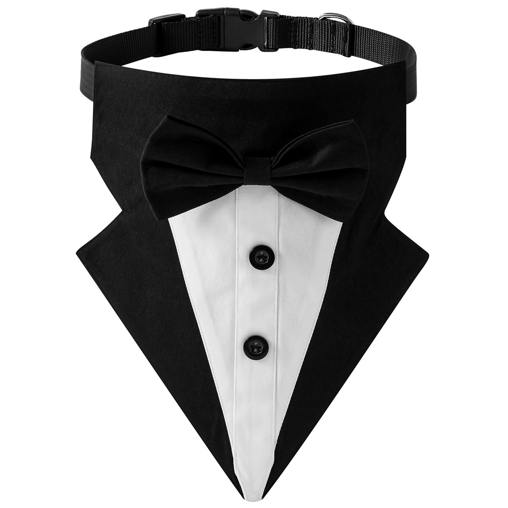 Fabricante en stock transfronterizo nuevo traje británico popular corbata guapo mascota triángulo boda satén saliva toalla