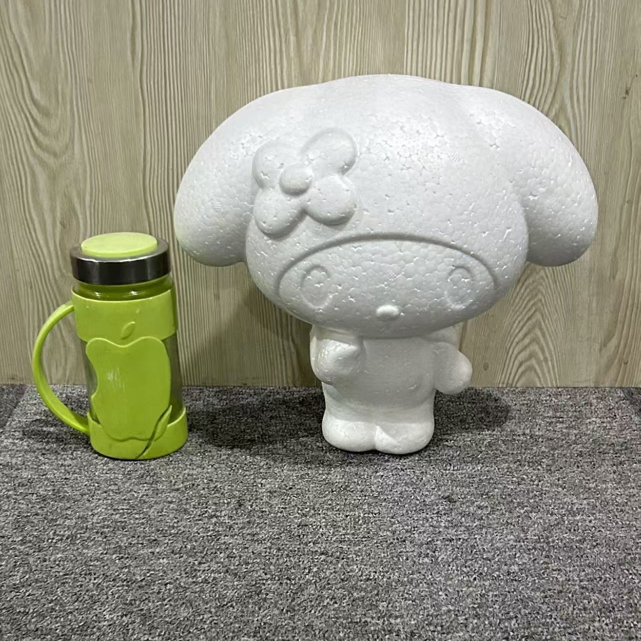 Oso Rosa molde oso modelo embrión blanco Qixi Día de San Valentín EPS Poli Dragón blanco espuma oso Clavel