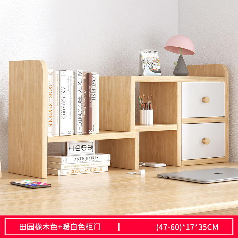 Escritorio de oficina estantería almacenamiento estante estudiante escritorio almacenamiento estante dormitorio escritorio simple multi-capa pequeña librería
