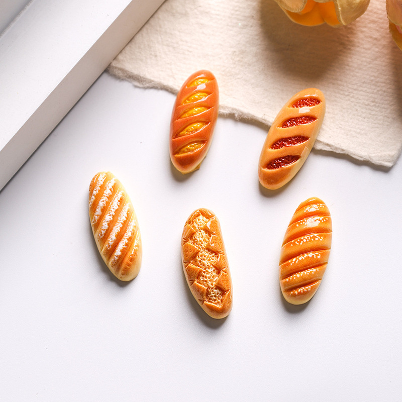 Miniature Realistic Bread, Desserts, Snacks, Miniature Resin Simulation Food Toys, Phone Case Resin Accessories, DIY Decorations