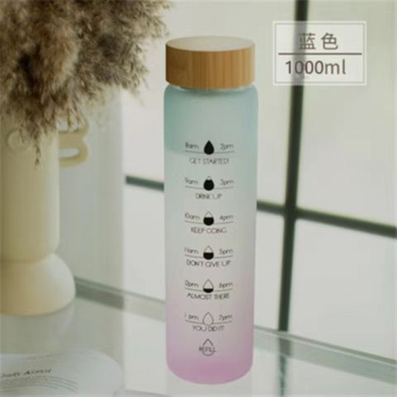 Taza de agua de gran capacidad graduada 1000ml taza de té portátil para mujeres con barrera de té resistente al calor a prueba de explosiones taza de alta temperatura