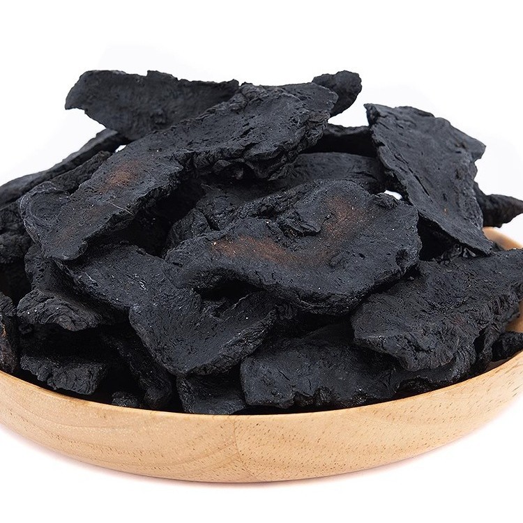 Premium Prepared Rehmannia Root Shu Di Huang 500g Traditional Nine Steams Nine Sundry Slices for Herbal Wine and Decoction in use