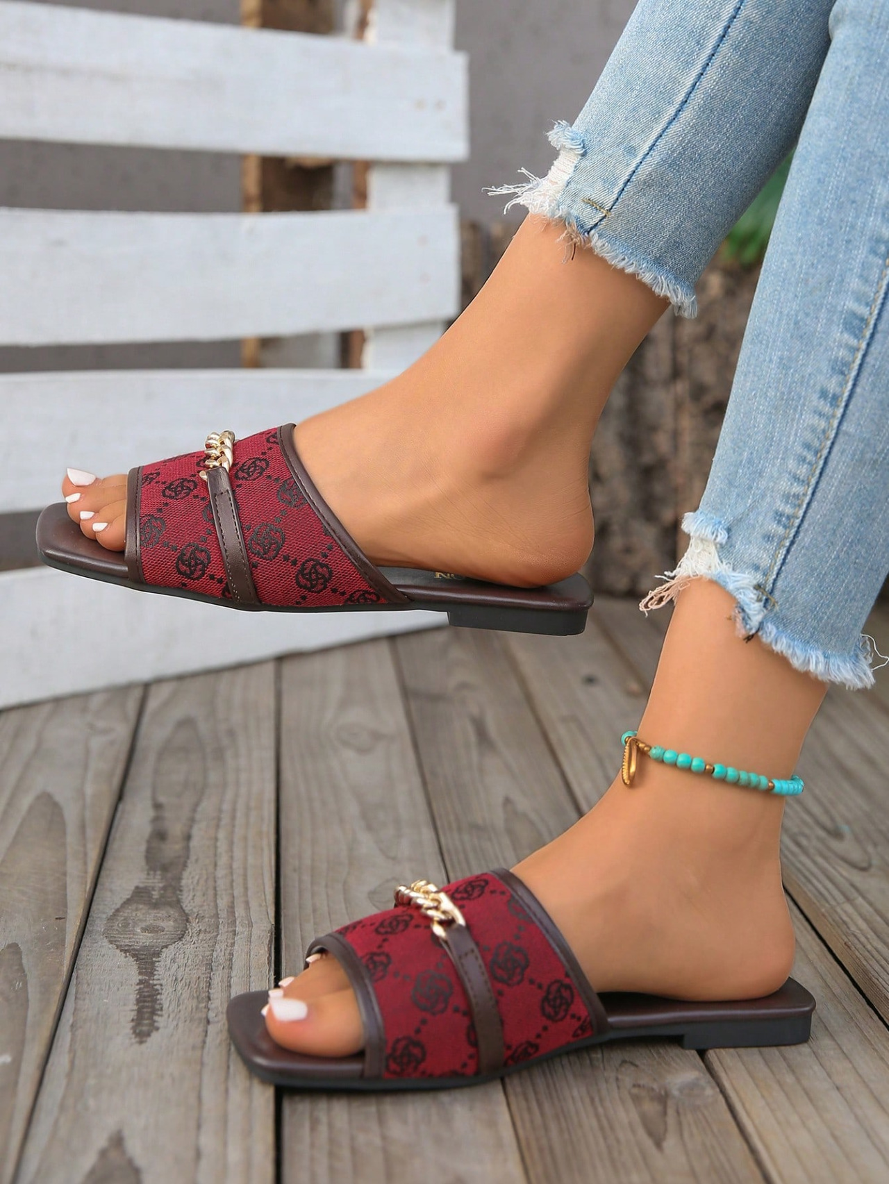 Women's Rhinestone Flat Slippers Round Toe Transparent Shoes_voghion.com