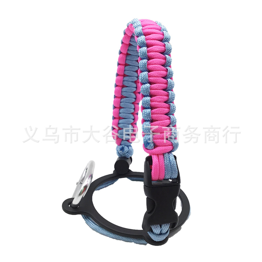 Amazon hidro frasco espacio olla llevar cuerda boca ancha taza de agua cuerda trenzada hervidor llevar cuerda portátil