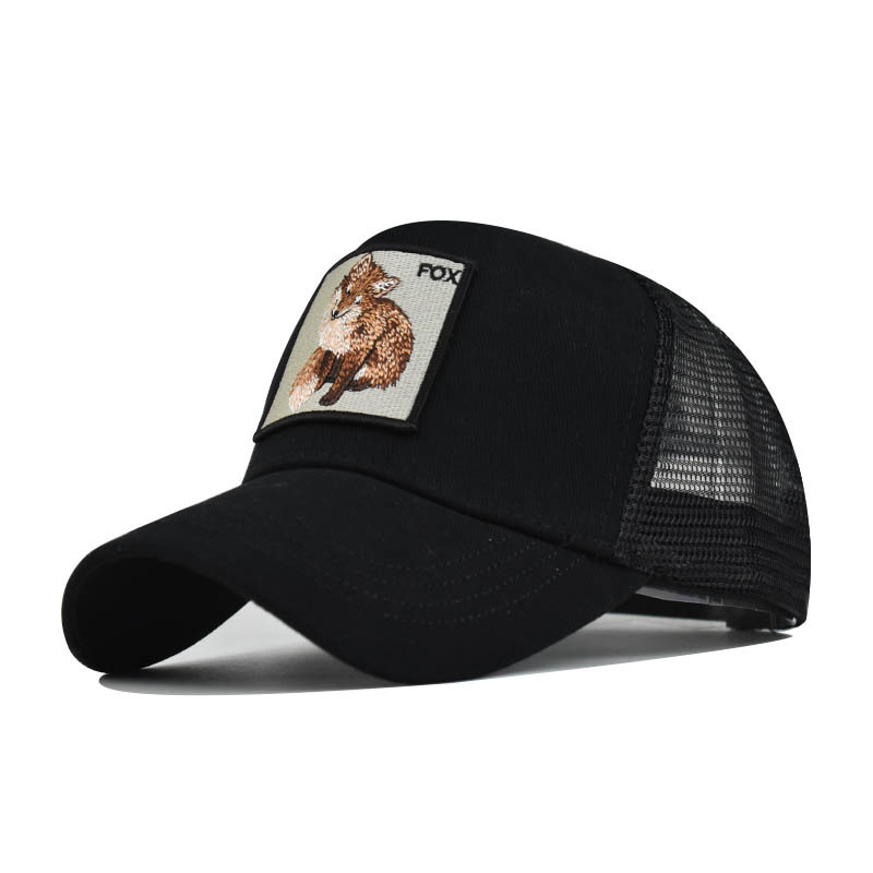 Vyšívaná zvířecí bavlněná síťovaná čepice Dámská baseballová čepice Pánská outdoorová sportovní čepice Kachní čepice_voghion.com