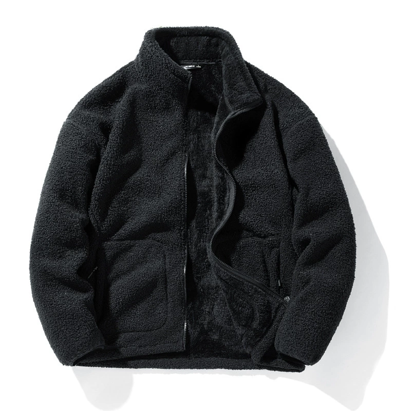 Velvet demi-season jacket, sweatshirt, keep warm cardigan with zipper