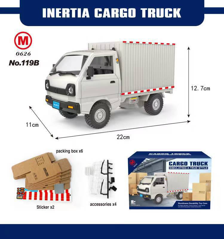 Venta caliente transfronteriza simulación de control remoto Wuling Suzuki micro camión furgoneta Liuzhou coche carga camión camión juguete