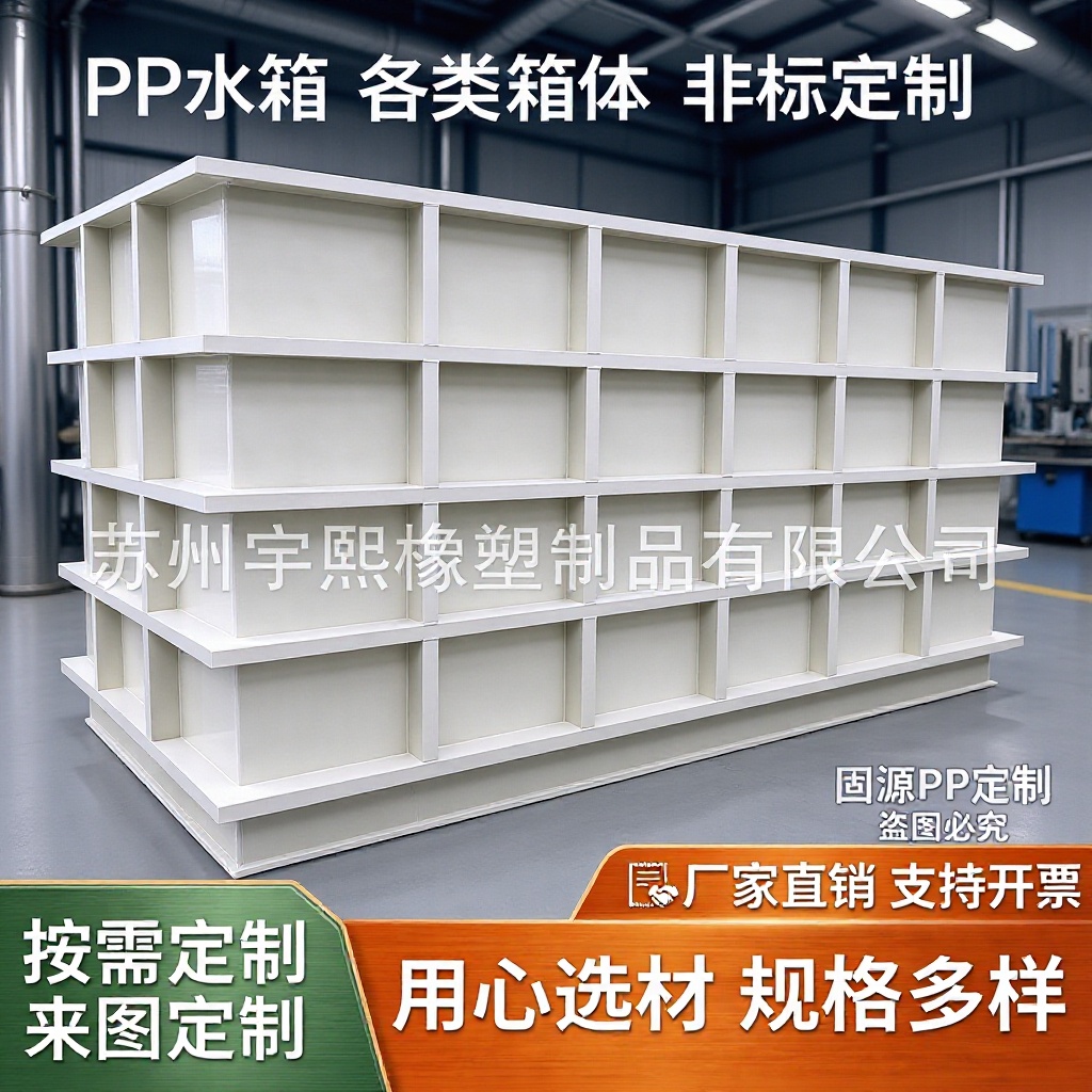 PP水箱污水处理电镀酸洗槽水产养殖塑料槽加厚耐高温聚丙烯池