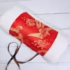 Satin red dragon and phoenix (white fur)