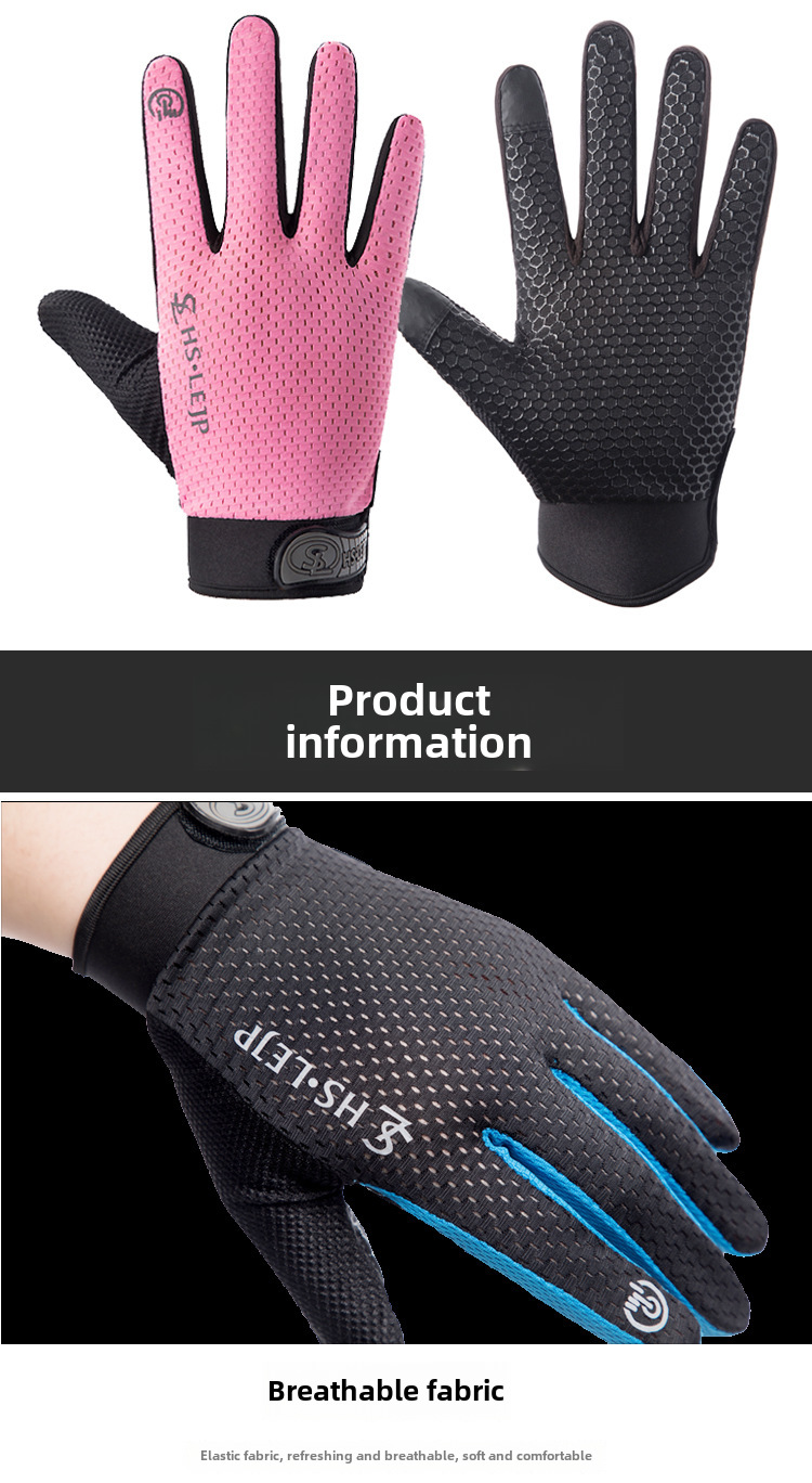 Fietshandschoenen voor dames en heren ademend en touch screen_voghion.com