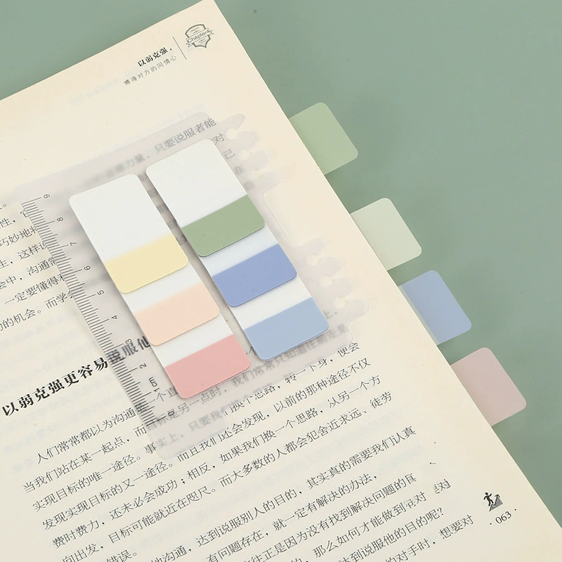 Writable индексные наклейки с 6 цветами классификации, прозрачные, многоразовые, настраиваемые для каталогов и книг