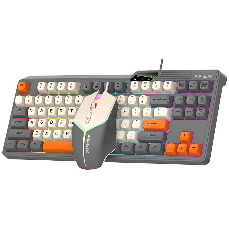 Viper KM870 有線メカニカルフィールキーボードとマウスセットサイレント e スポーツゲームコンピュータ USB キーボードとマウスセット|undefined