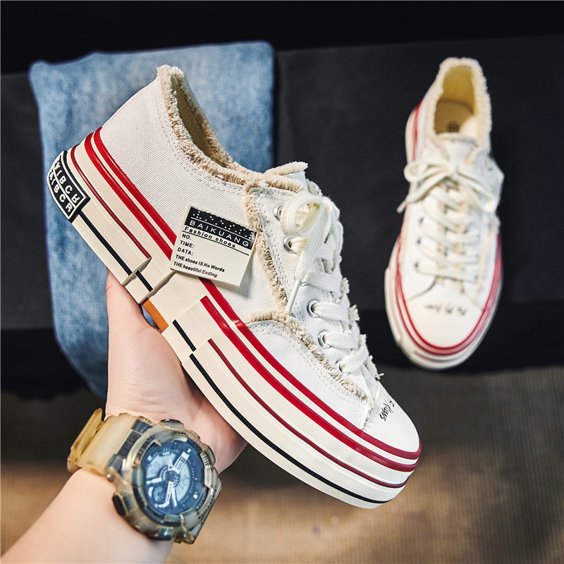 2023 Canvas Lovers Shoes Live Casual Board Shoes Men's sneaker Thick Sole Increased Non-slip Board Shoes Air Force One Men