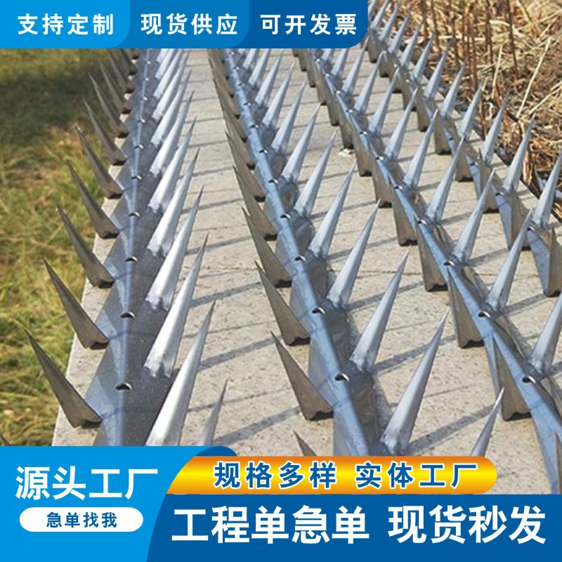 广东源头工厂不锈钢防攀爬网护栏围墙倒刺墙头防盗围栏防爬刺批发