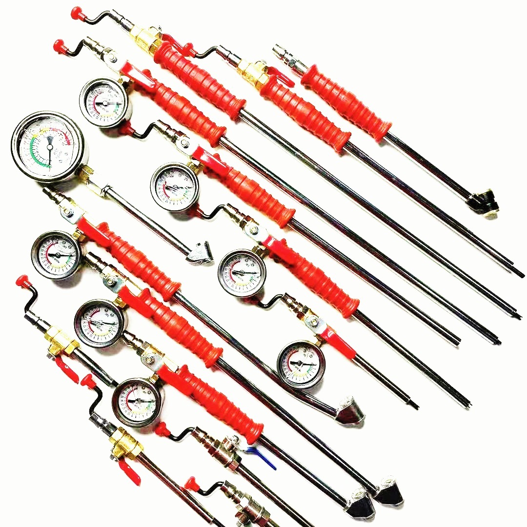 货车轮胎充气杆货车加气杆带油表加厚打气咀嘴冲气杆