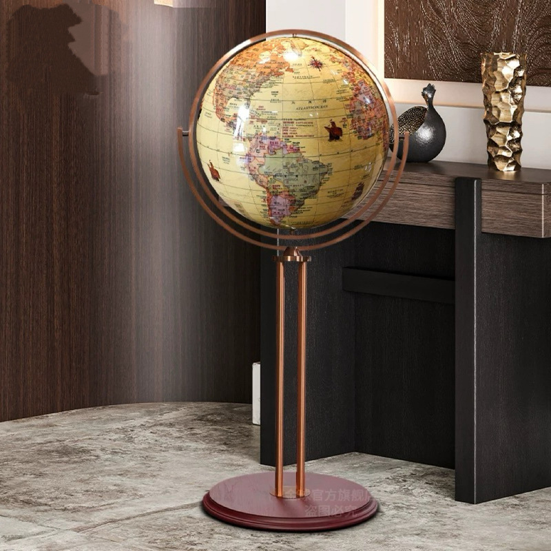 Golden Ball 42cm Large HD Universal Retro Globe Study Living Room Floor Decoration Craft Gifts Golden Ball 42cm Large HD Universal Retro Globe Study Living Room Floor Decoration Craft Gifts