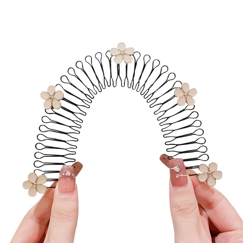 Невидимая черная заколка для укладки непослушных волос сзади головы, женский аксессуар для волос, бесшовная расческа для челки, прическа-пучок, свадебный аксессуар для волос.