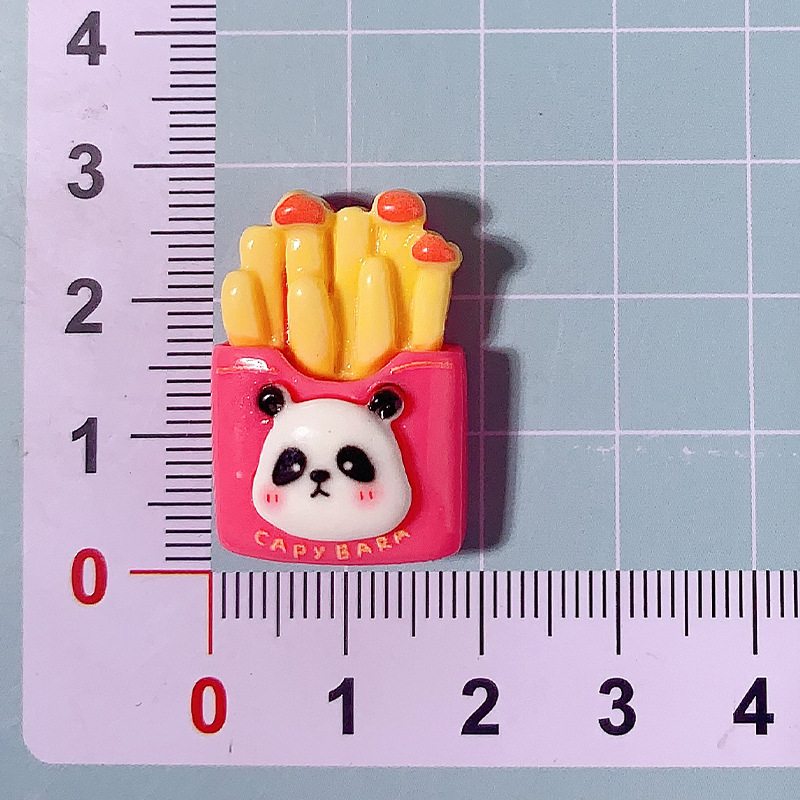 Nuevas frutas de dibujos animados panda oriental diy accesorios de resina pegamento crema adornamiento para el cabello de la caja del teléfono móvil botones de zapatos materiales hechos a mano, etc