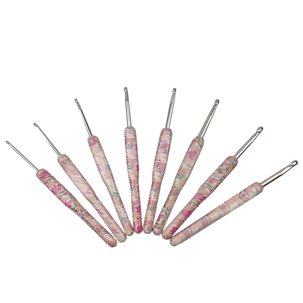 Nuevas herramientas de tejer traje crochet de impresión de aluminio hecho a mano herramientas de bricolaje conjuntos de ganchillo bolsas OPP al por mayor