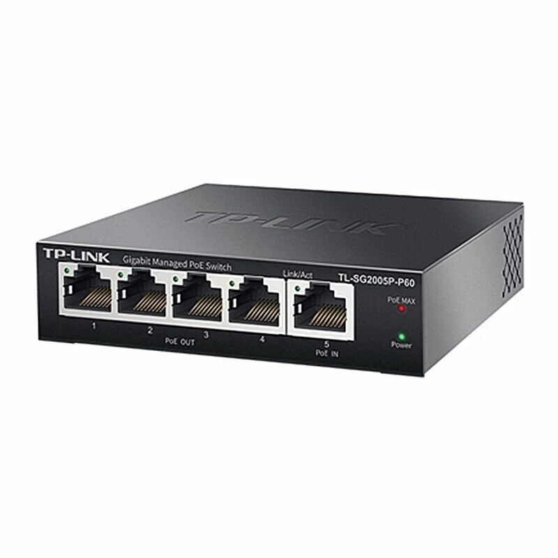 TP-LINK TL-SG2005P-P60 PoE питание и прием интегрированного устройства 5-портовый коммутатор полного гигабитного уровня с облачным управлением
