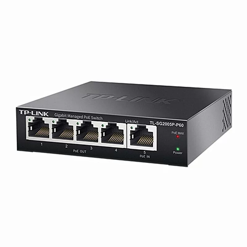 TP-LINK TL-SG2005P-P60 PoE питание и прием интегрированного устройства 5-портовый коммутатор полного гигабитного уровня с облачным управлением