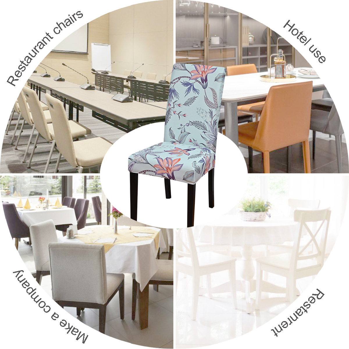 Transfronterizo SHEIN nuevo asiento cubierta de impresión elástica cubierta de silla cubierta de silla doméstica general cubierta al por mayor