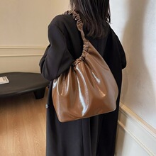 女包批发跨境新款大容量时尚百搭通勤上班包菜兜子简约单肩托特包